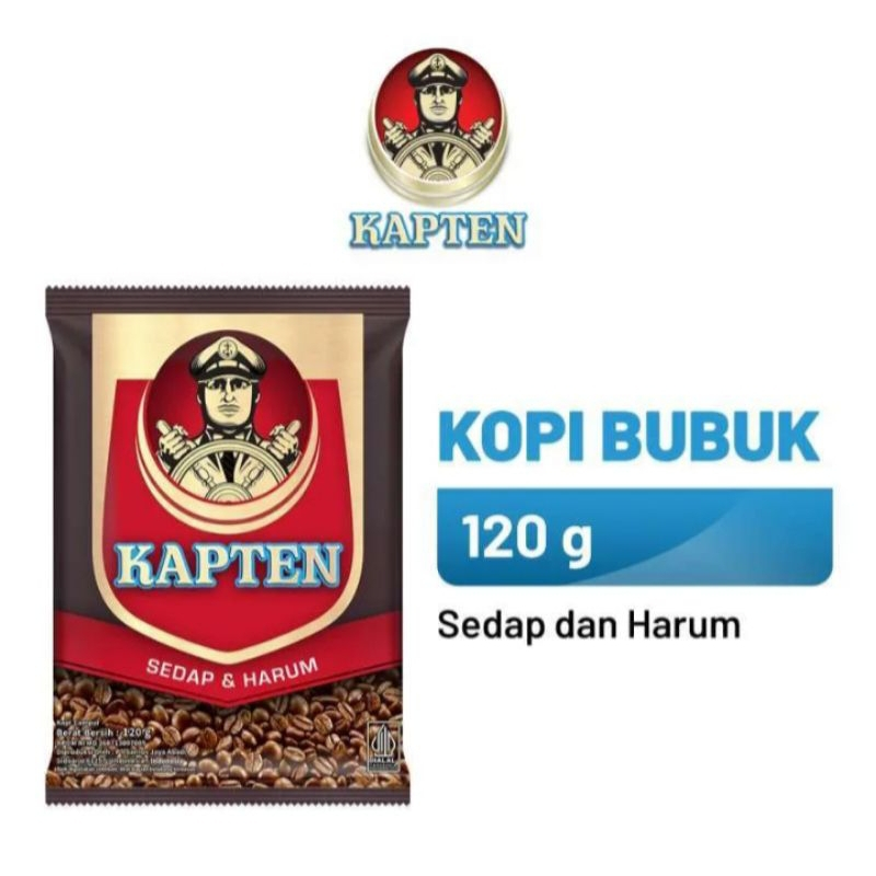 

Kopi KAPTEN 120 gr - Kopi Bubuk Sedap & Harum