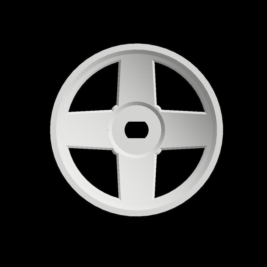 Velg JMG Crossed 22mm Rims offset 2mm untuk K989 K969 Mini Z Xmods dll bahan RESIN 3D Print, detil. 