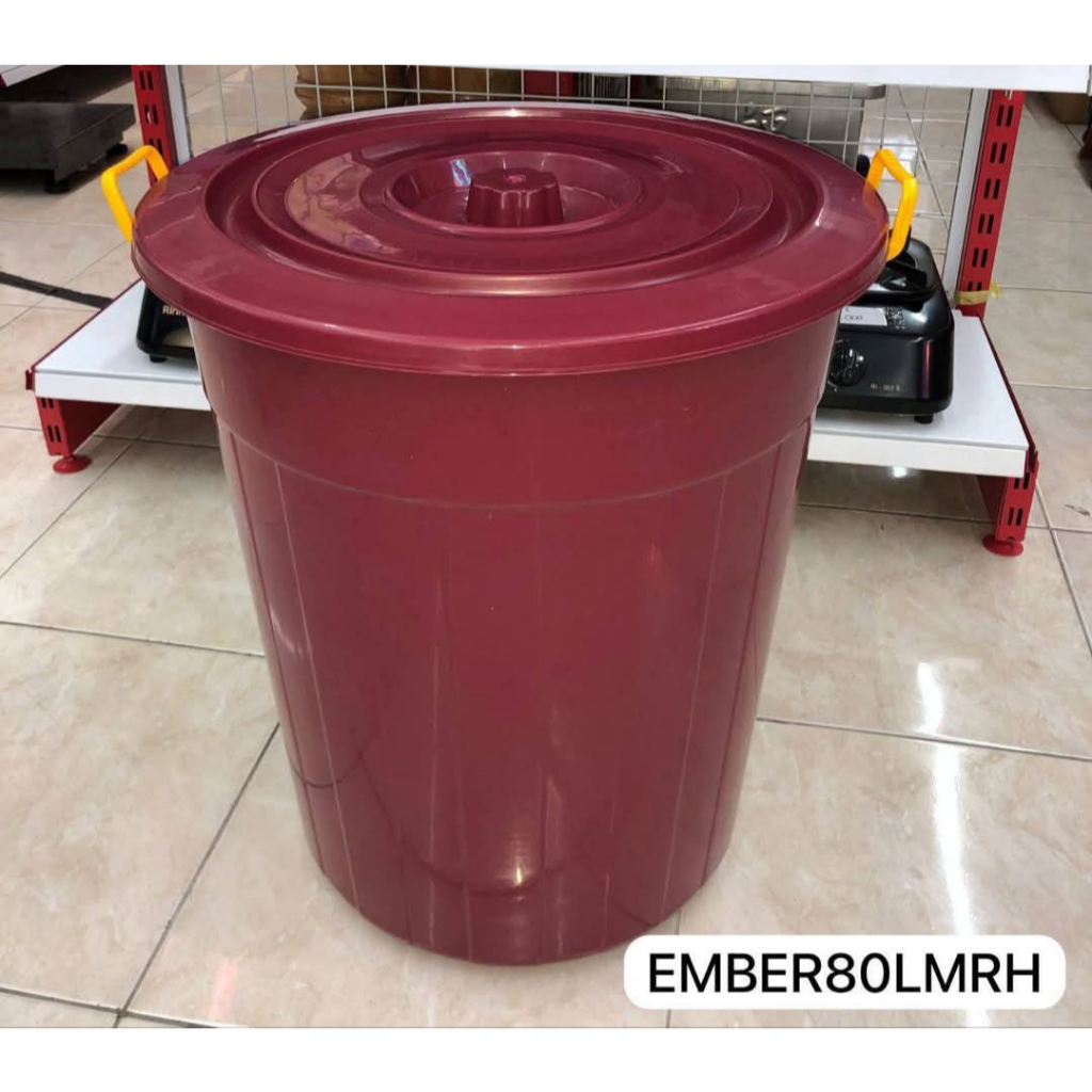 RB ember 80 Liter-ember 80 liter warna-EMBER 80 LITER + TUTUP-Ember Bak 80 liter -Gentong-Tong 80