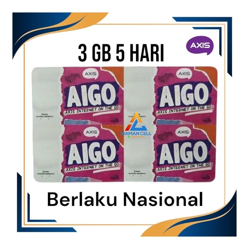 VOUCHER DATA AXIS 4 GB 5 HARI