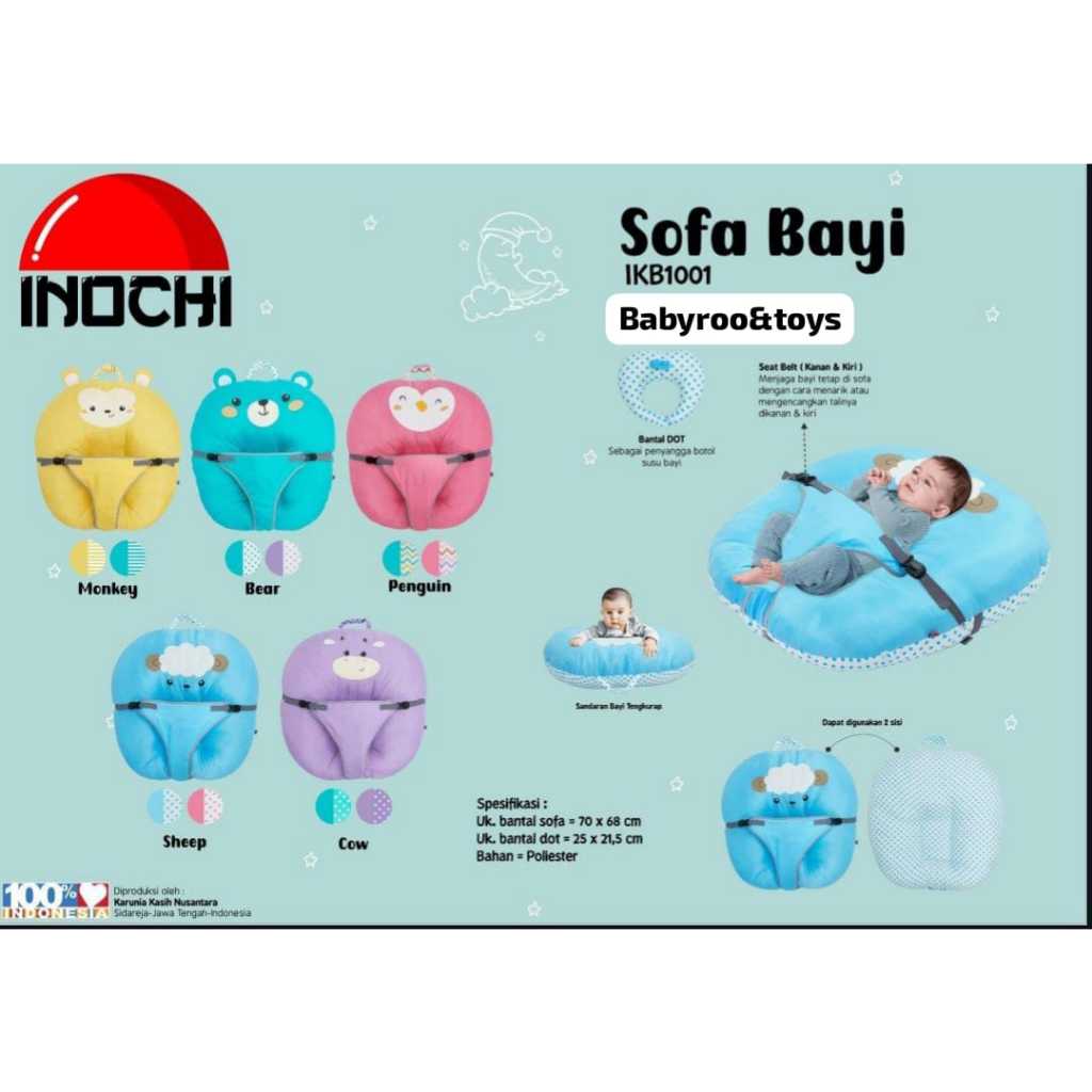 INOCHI SOFA BAYI MULTIFUNGSI ANIMAL