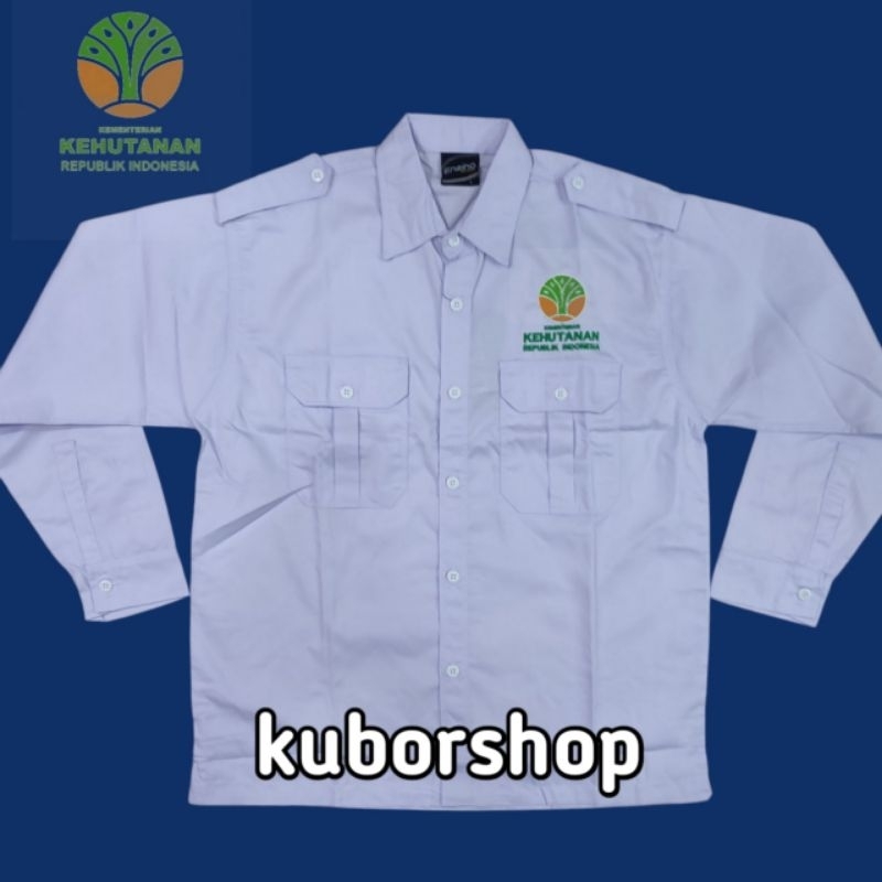 kemeja kementerian kehutanan RI baju pdh kementerian kehutanan ri seragam kehutanan