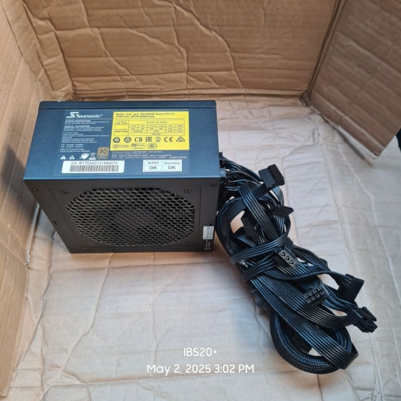 PSU SEASONIC M12II-620BRONZE 620W 80+ BRONZE KABEL FLAT FULL MODULAR
