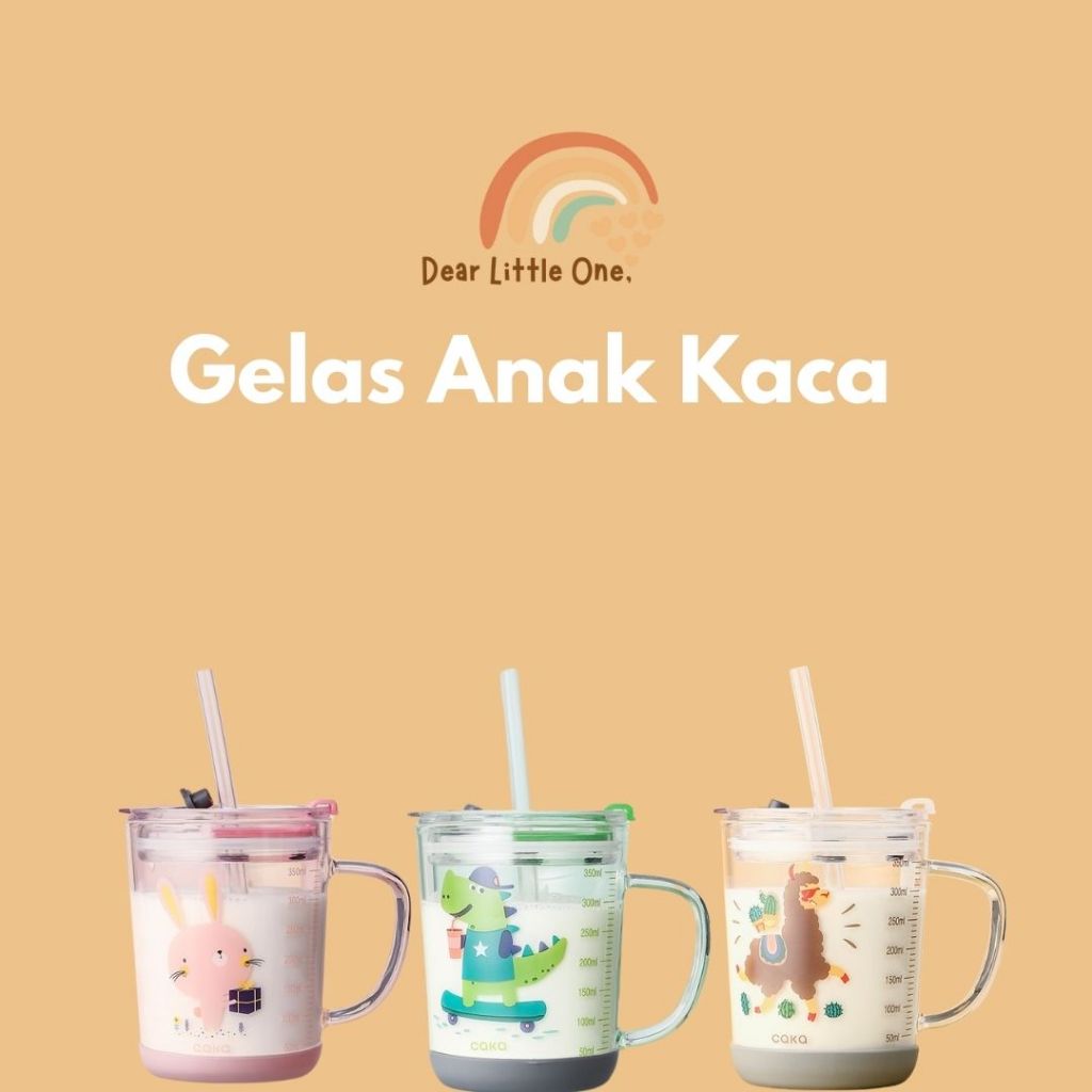 GELAS SUSU KACA ANAK GELAS SUSU ANAK ANTI TUMPAH GELAS ANAK
