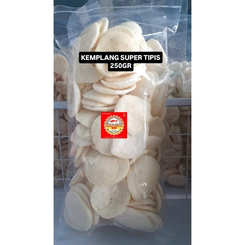 

250GR KERUPUK KEMPLANG KANCING SUPER TIPIS