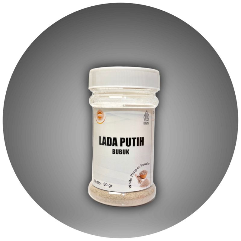 

Lada Putih Bubuk 50gr | White Pepper Powder | Bumbu Dapur Pedas & Aromatik | Lada Putih Halus | Bumbu Masak Premium