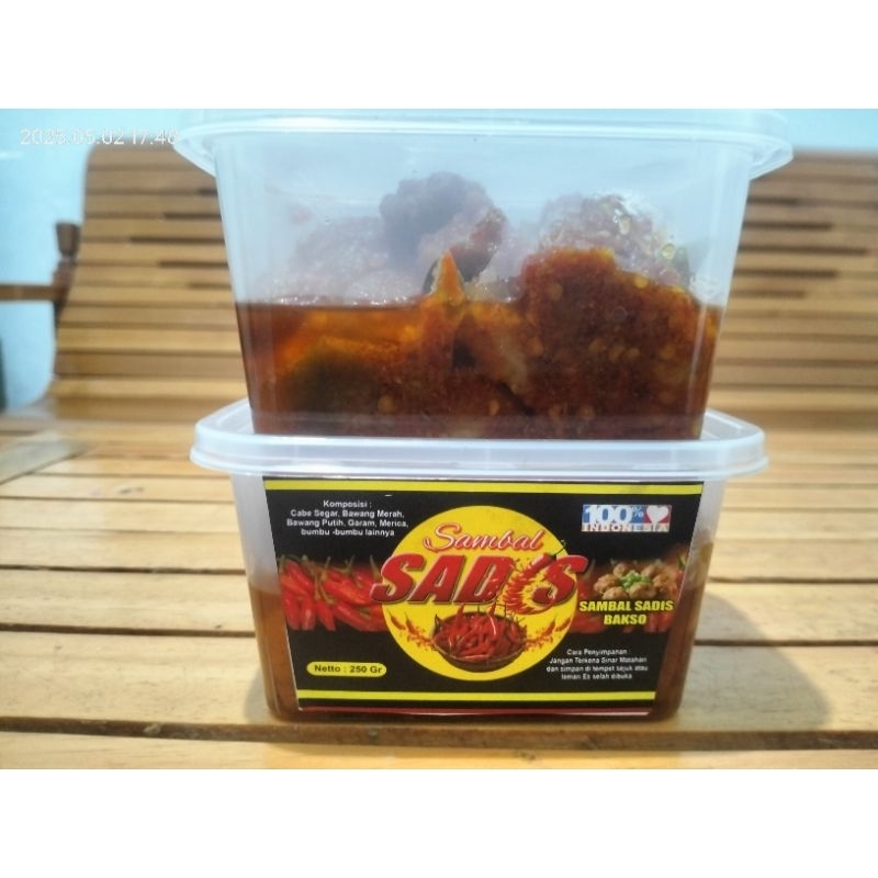 

sambal bakso 250gr (sambal sadis)