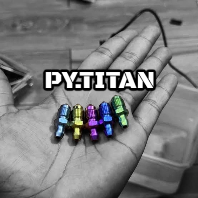 Bleeding Titanium Nepel Angin Titanium M10 Drat Halus Nepel Halus Titanium M10