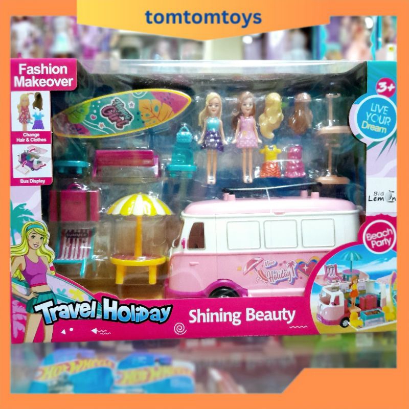 TRAVEL HOLIDAY Boneka Camper Van VW Kombi