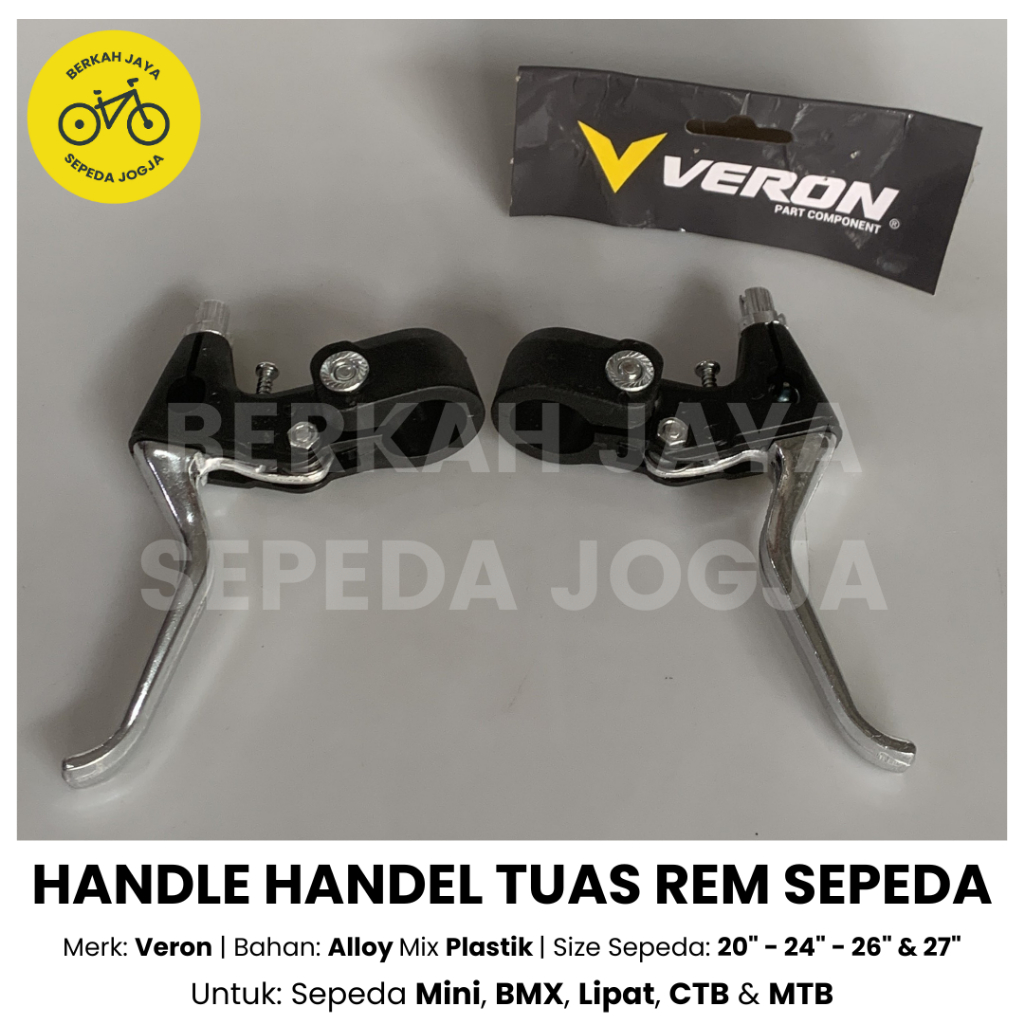 Handel Handle Tuas Rem Stang Sepeda Mini BMX Lipat CTB MTB Bahan Alloy Mix Besi MERK Veron