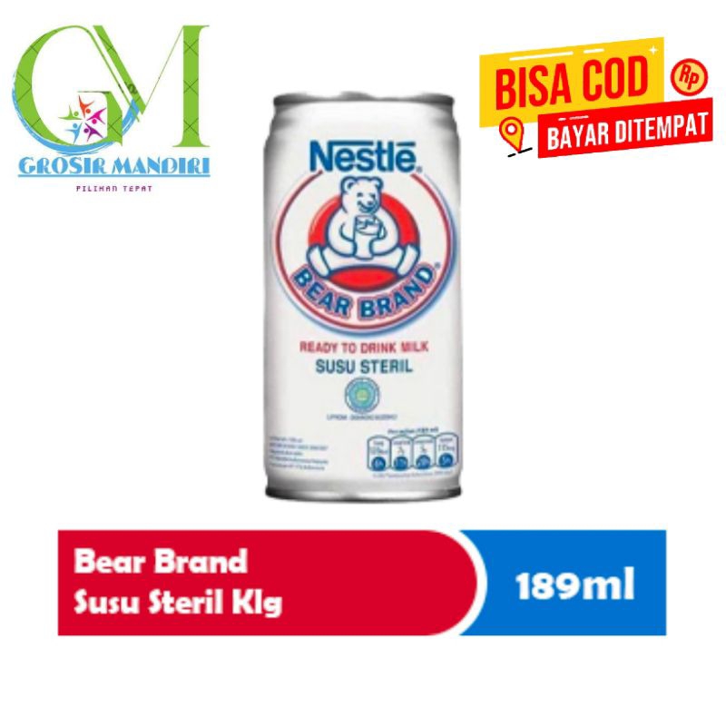 

BEAR BRAND Susu Steril 189ml – (isi 10 Kaleng)