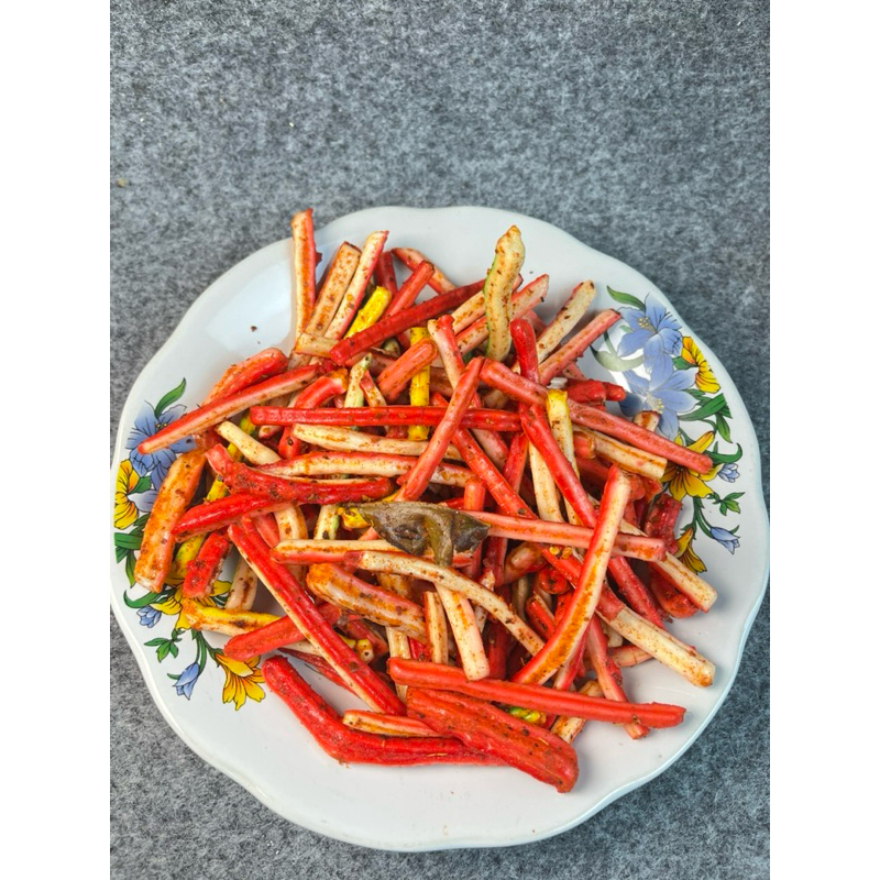 

seblak beton/kerupuk beton pedas daun jeruk