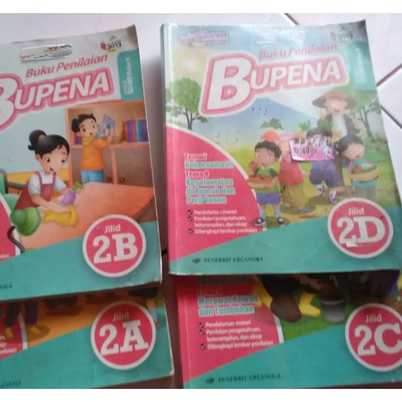 buku bekas Bupena 2A-2D Kelas 2SD