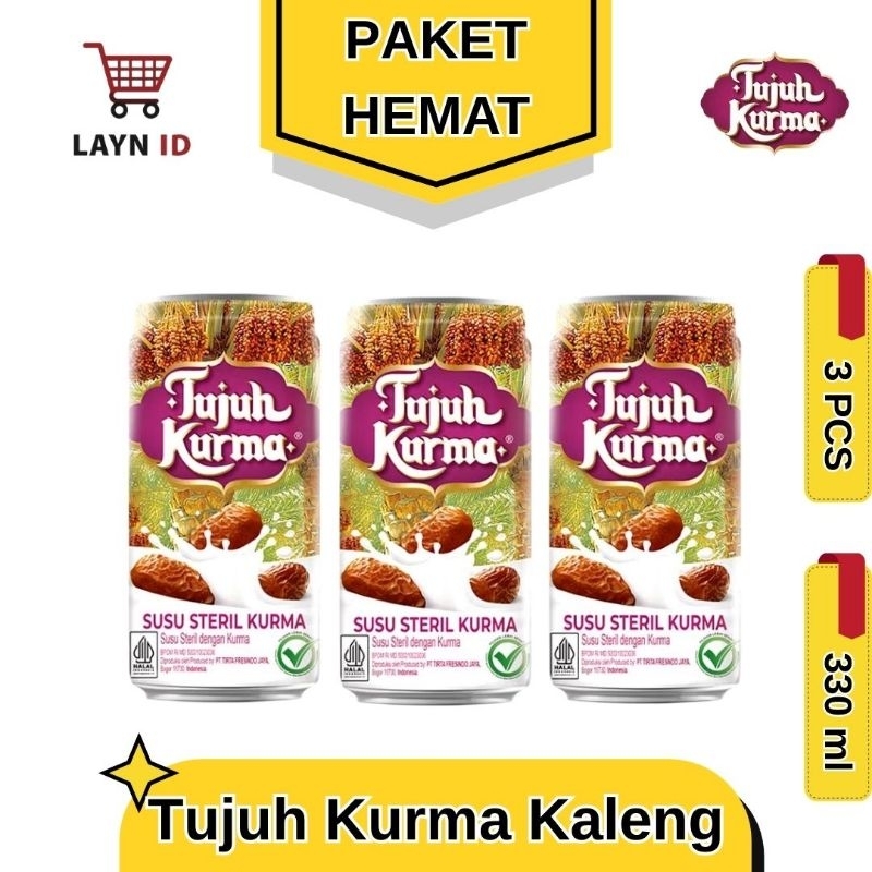 

Susu Steril Tujuh Kurma 189ml PAKET HEMAT 3 KALENG - Perpaduan dari Kebaikan Susu dan Manfaat Kurma