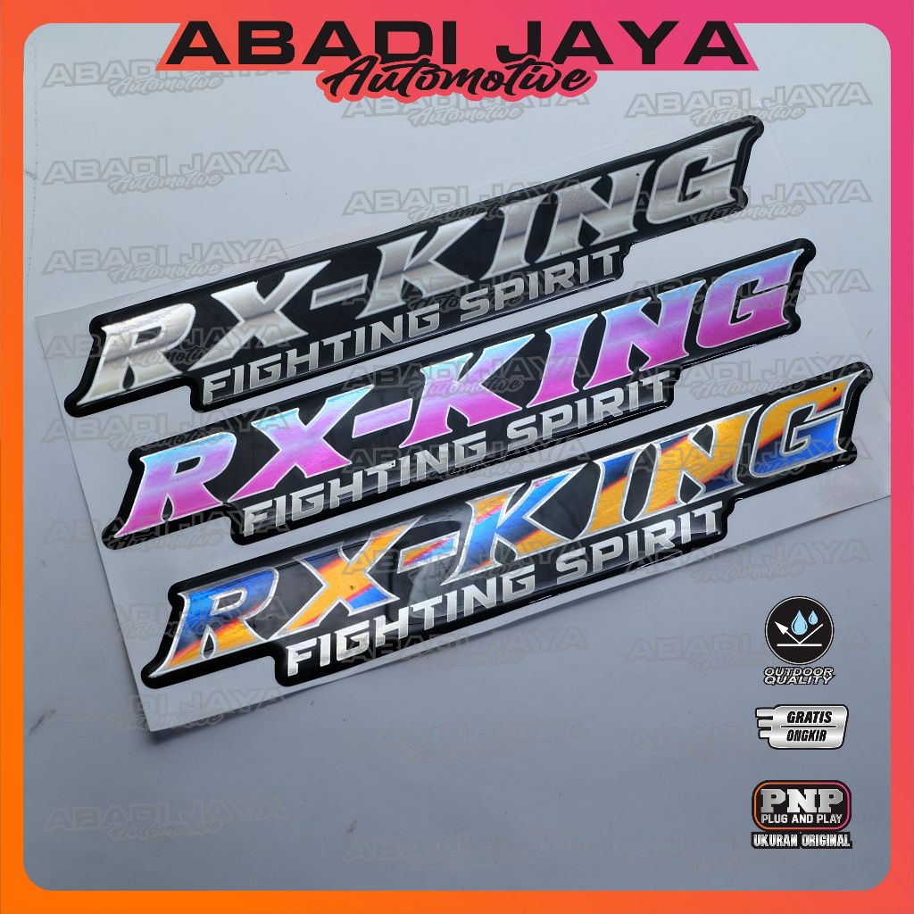 Emblem Timbul Yamaha RX King / Sticker Timbul Yamaha RX King / Emblem Yamaha RX King Titanium / Embl