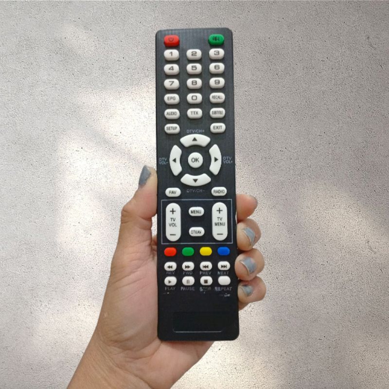 Remot Remote TUNER TV Digital WCOM / Remote Tunner Mesin Tv 8891