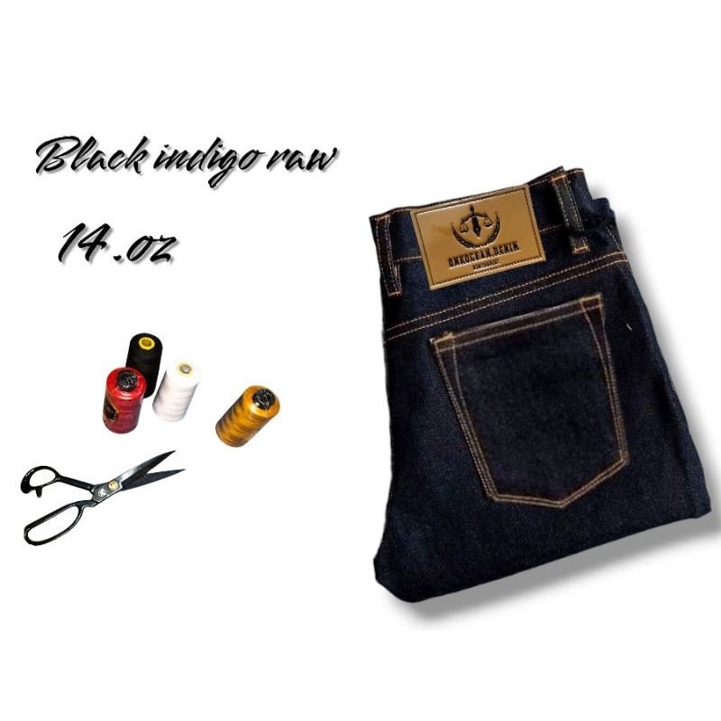 ONE OCEAN DENIM >> jeans acent SELVEDGE polos black indigo x PRO goldline strecth