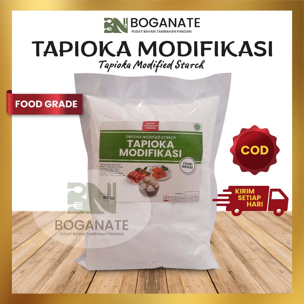 

Tepung Tapioka Modifikasi 1kg / Modified Tapioca Starch untuk Bakso, Sosis, dll