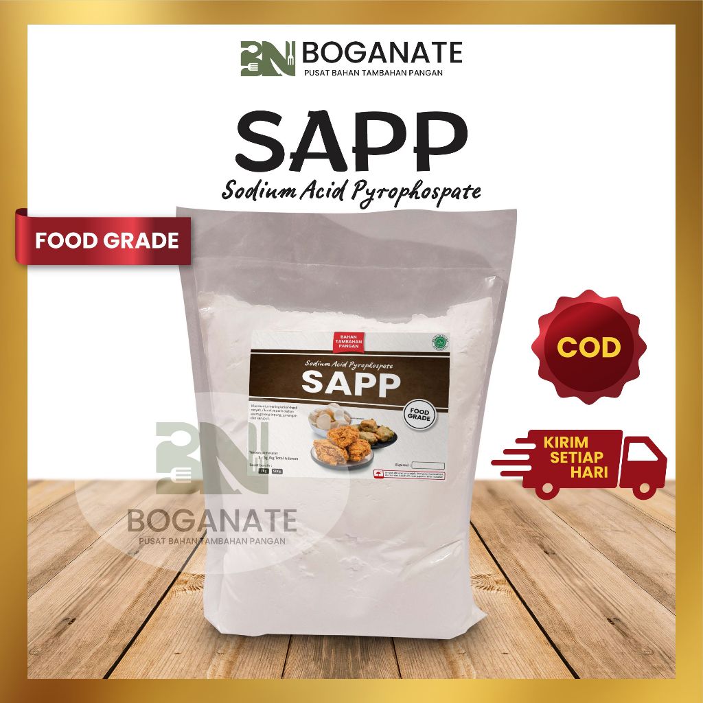 

SAPP Food Grade 1kg / Perenyah & Pengkriuk Ayam Goreng, Gorengan, Kerupuk dll