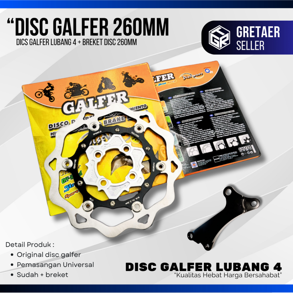 PIRINGAN CAKRAM GALFER 260MM VIETNAM | PIRINGAN DISC VARIO DISC CAKRAM SCOOPY PIRINGAN CAKRAM GENIO