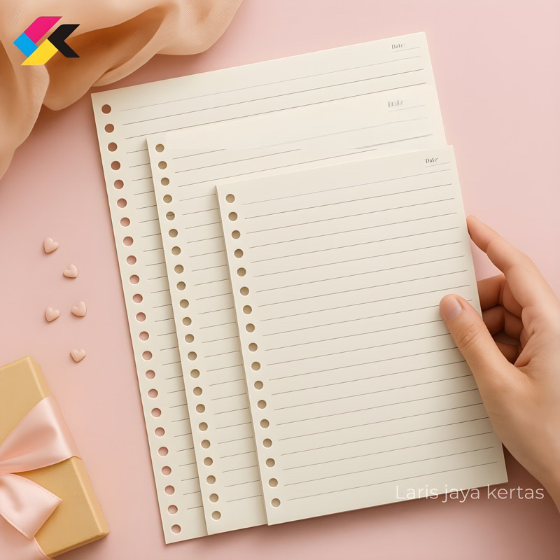 

Loose Leaf A4 B5 A5 Isi Binder 25 Lembar Kertas File Refill