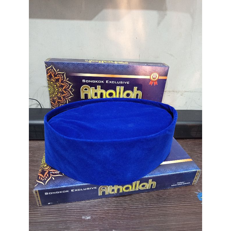 peci biru songkok kopiyah polos