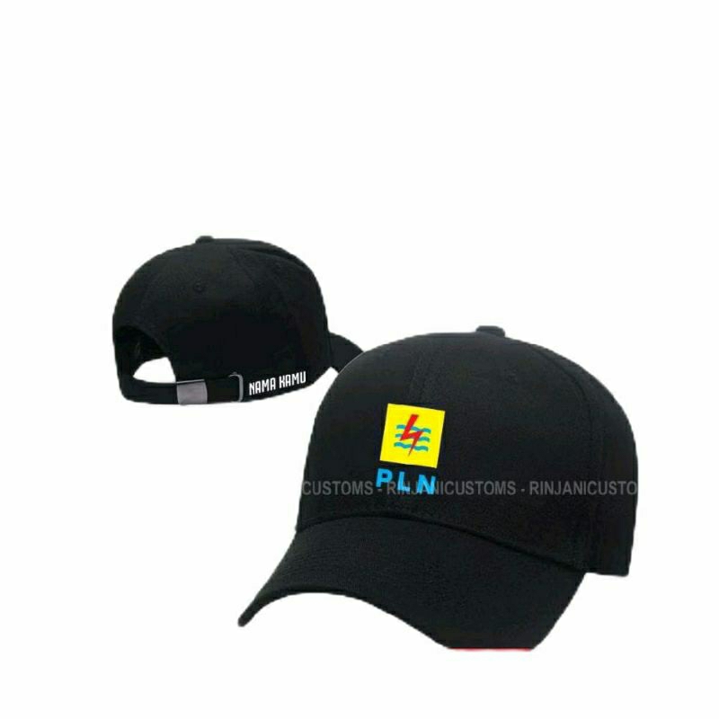 TOPI BASEBALL LISTRIK PLN FREE NAMA DI TOPI