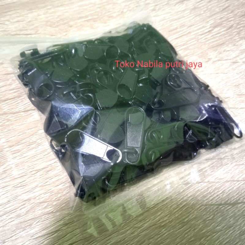 Ampirono_Mriki 100 Pcs - Kepala Besi Resleting No 5 , Kepala Resleting Meteran, Dan Kepala Resleting