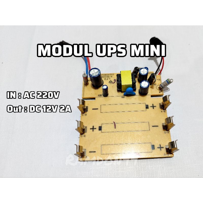 Modul UPS Mini 12V 2A CCTV WIFI TPLINK ROUTER DLL