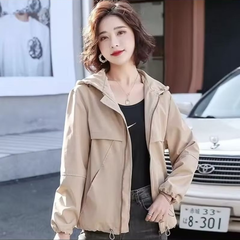 JACKET WANITA KOREA / JAKET HOODIE / OUTER WANITA / JAKET RETRO WANITA