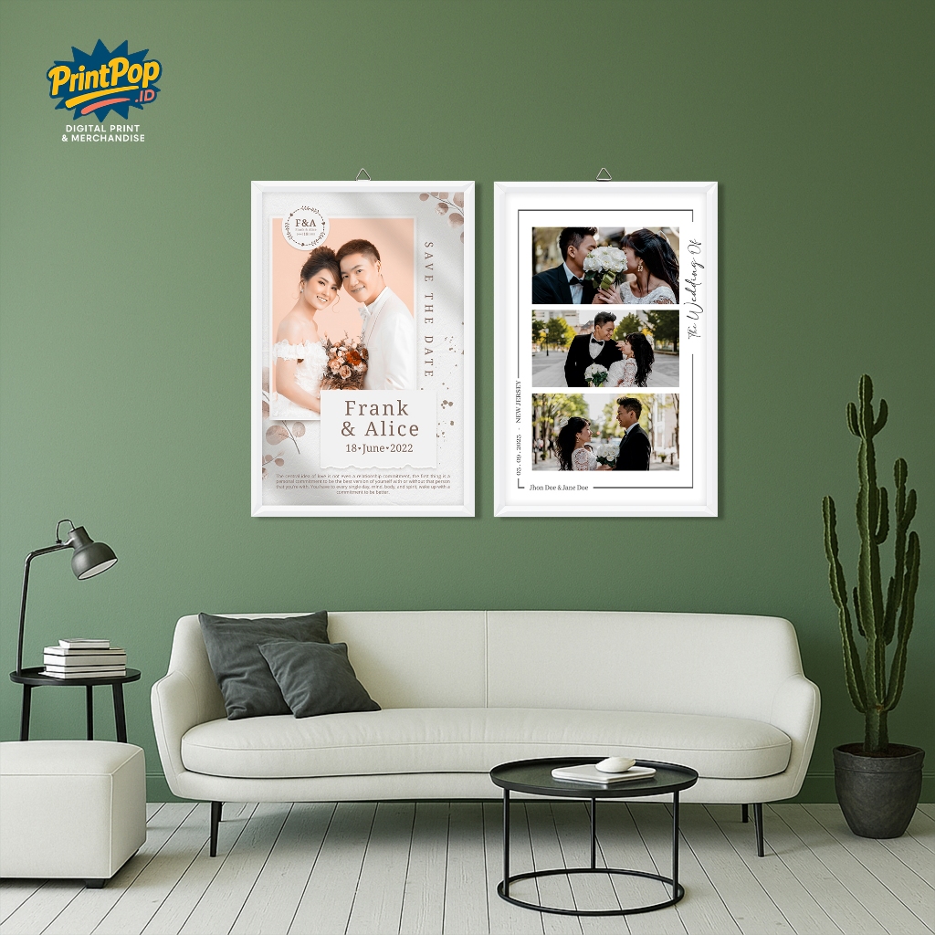 Cetak Foto Ukuran Besar 16R, 20R, & 24R Sudah Termasuk Bingkai Cetak Foto Prewedding