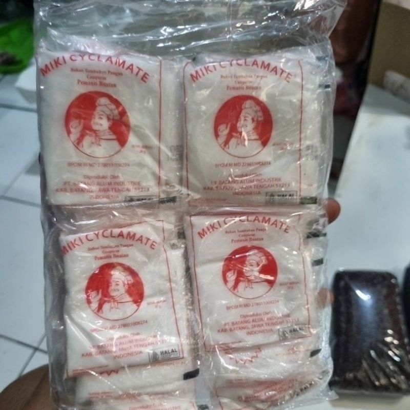 

sari manis pemanis buatan miki cyclamate isi 20gr harga per pcs
