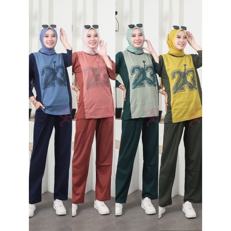 23 ONE SET POJEE KAOS COMBED 'S ATASAN BAWAHAN