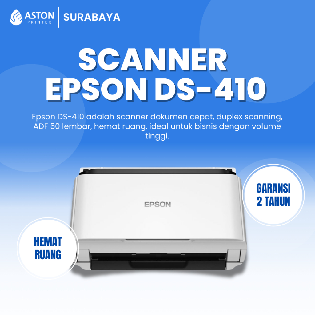 Scanner Epson WorkForce DS-410 - Scanner A3 ADF Duplex