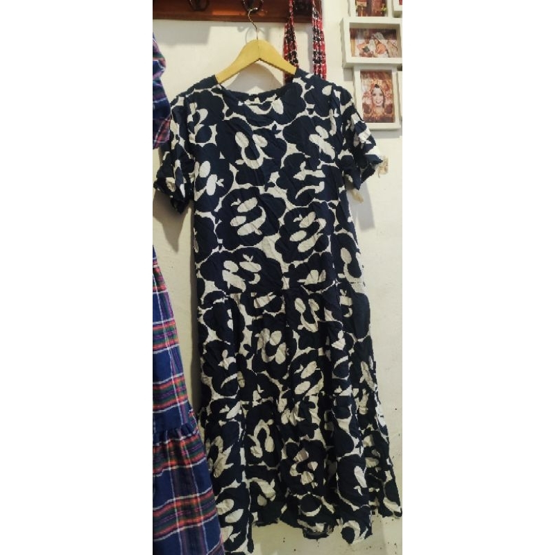 DRESS PL MOTIF BUNGA BESAR