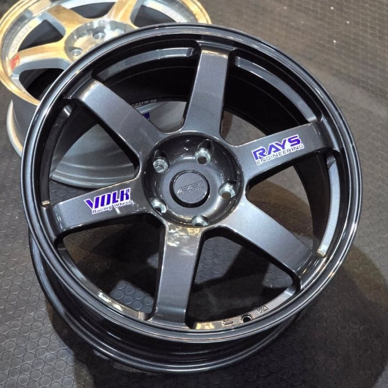 velg racing mobil BMW ring 19 TE37 FLOW FORMING velg r19 PCD 5X120 velg racing mobil BMW ring 19 leb