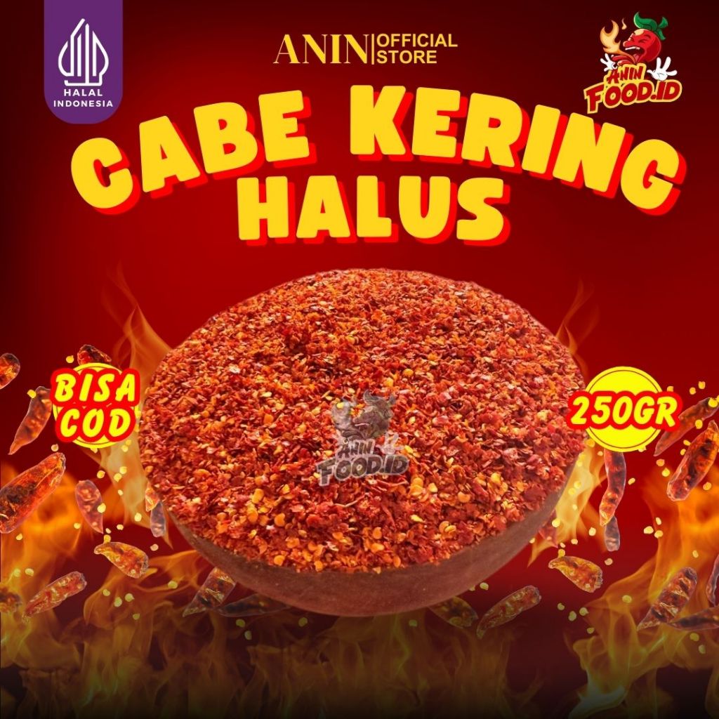 

CABE KERING HALUS/CHILI FLAKES BERAT 100GRAM