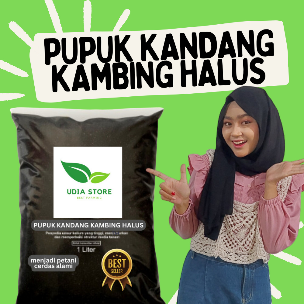 Pupuk Kandang Organik Kambing Halus 1Liter Pupuk Kandang Organik