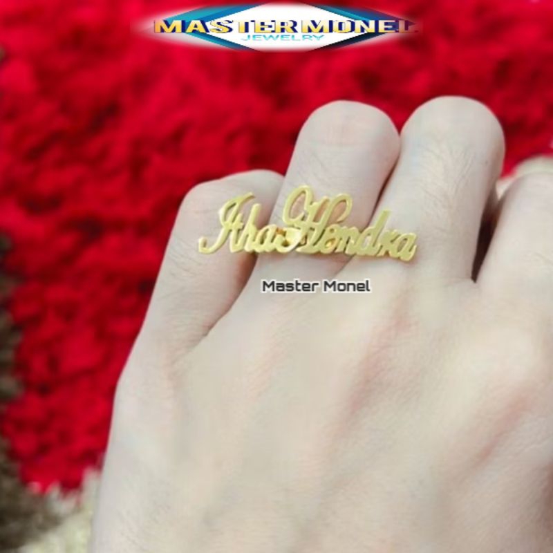 cincin nama cincin nama titanium cincin nama lapis emas