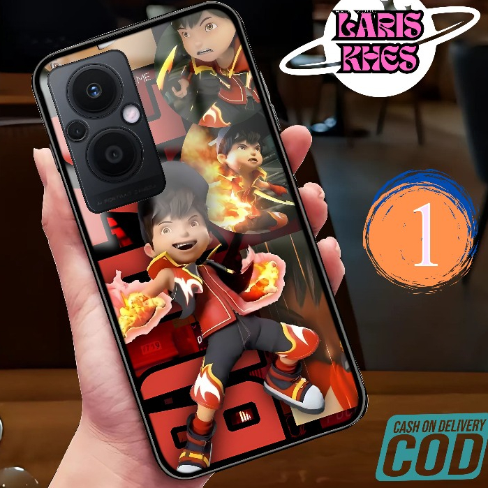 128. [CASING GLOSSY PREMIUM] Motif Boboboy Galaxy HD UNTUK HP OPPO  RENO 7/ 7Z 8 11F 10 5F 2F 2Z 2 8