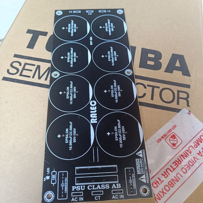 Pcb Psu 8 elco hitam bahan pertinak pcb elko isi 8