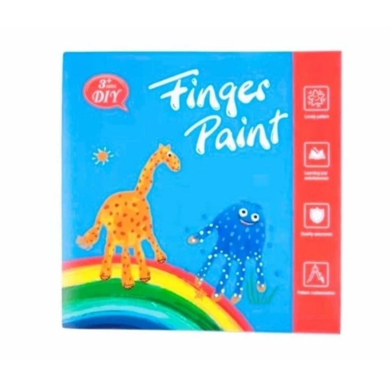 Buku Finger Paint Hand Painting Anak Seni Edukasi Drawing Montessori A