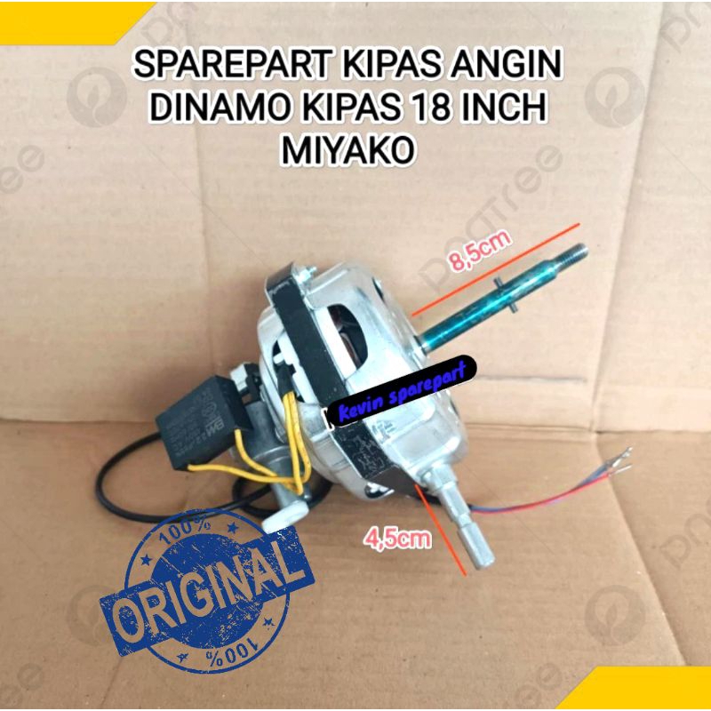 DINAMO KIPAS ANGIN MIYAKO 18 INCH AS DRAT MIYAKO TARIK ORIGINAL