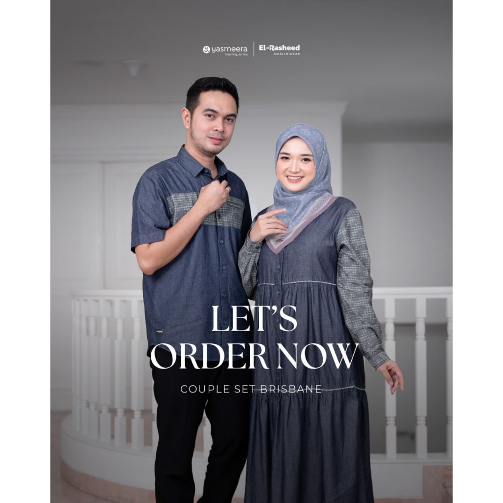 COUPLE GAMIS DRESS KEMEJA DENIM/BRISBANE by YASMEERA