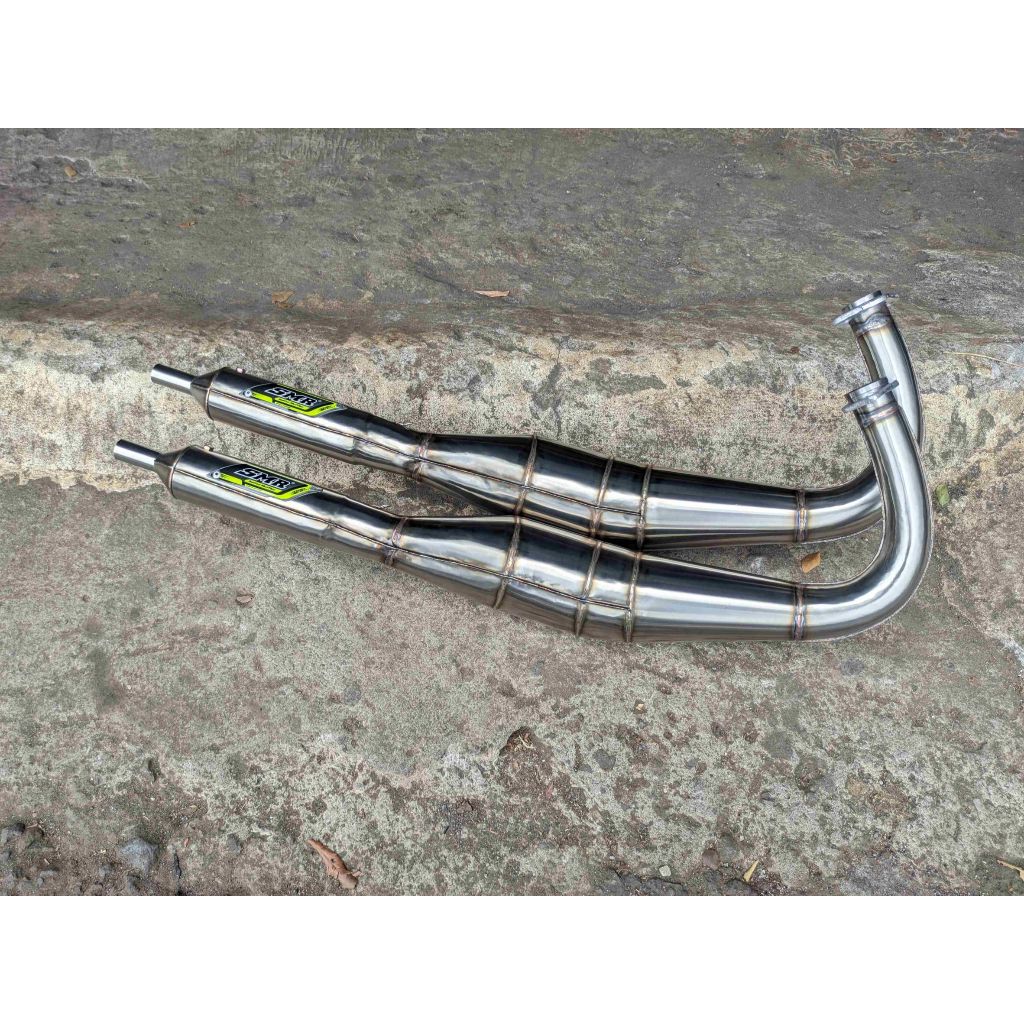 Knalpot RX King SMR 3V3 Full Garapan Stenlis Leher Plepet