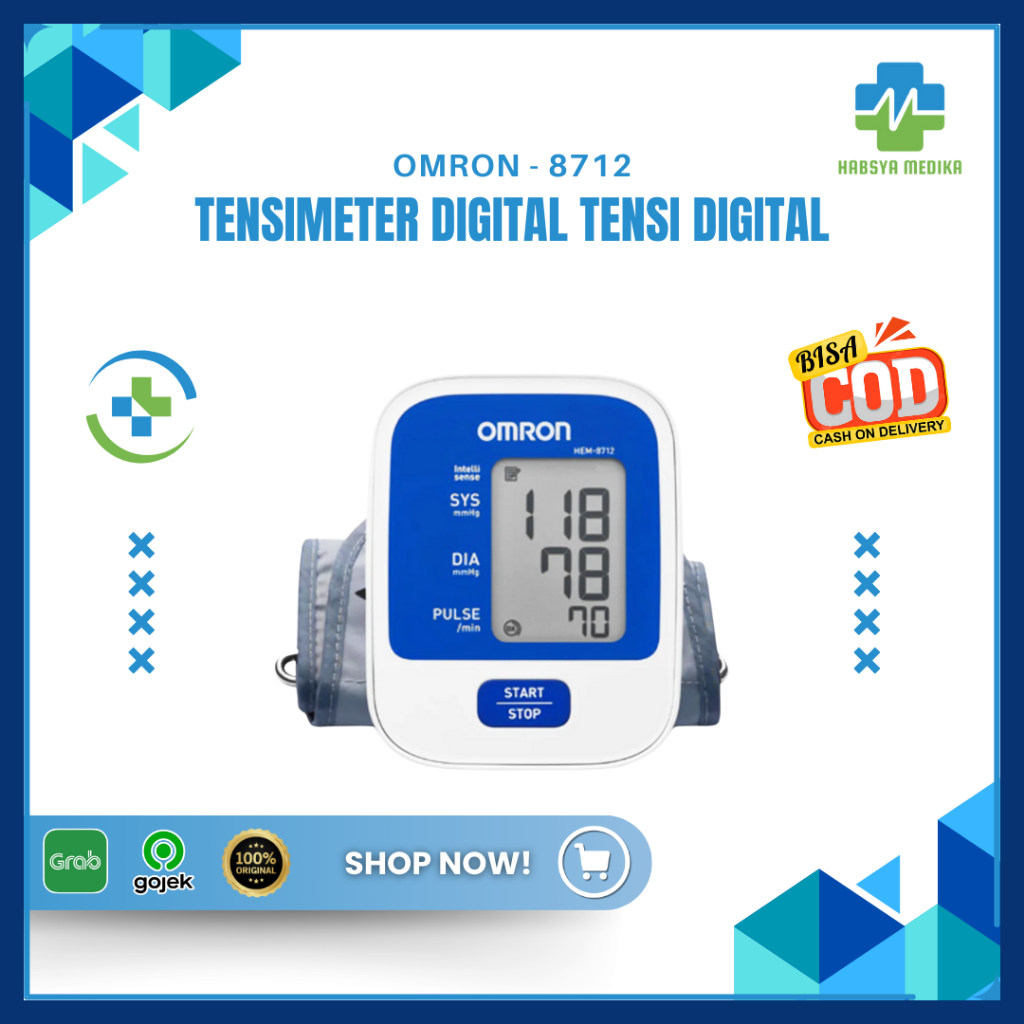 OMRON - Tensimeter Digital HEM 8712 | Tensi Digital Omron Termurah
