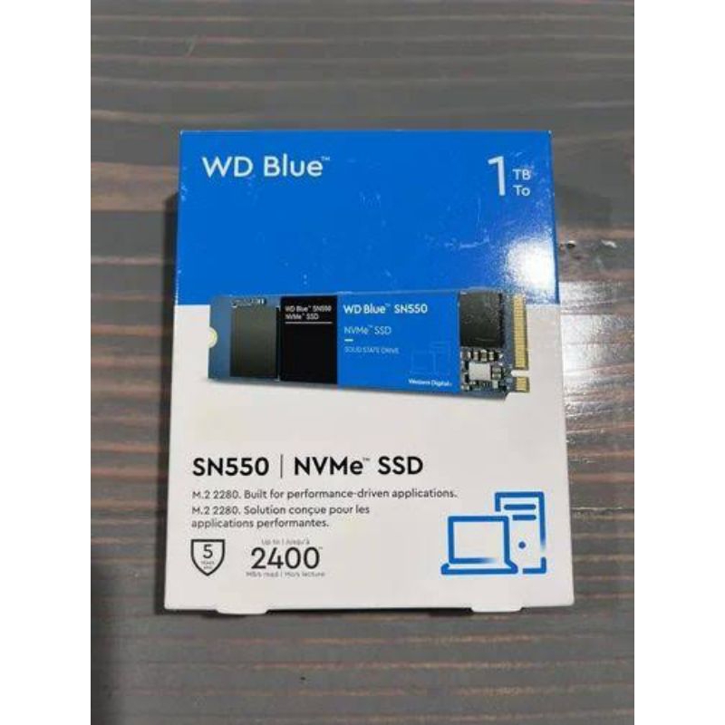 Western Digital WD Blue SN550 NVMe M.2 2280 1TB  2TB SSD - WDS100T2B0C