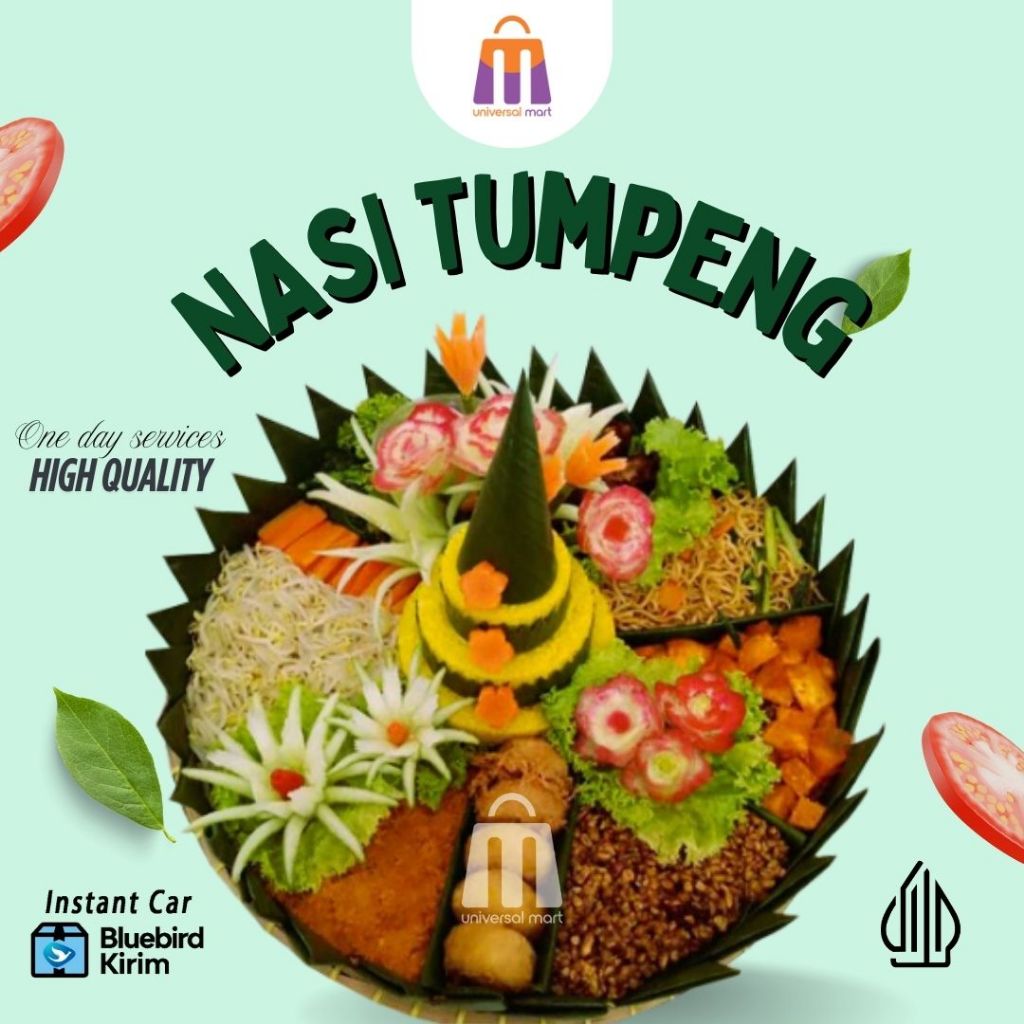 

Nasi Tumpeng Nasi Kuning Menu Ayam Porsi Untuk 5 Orang