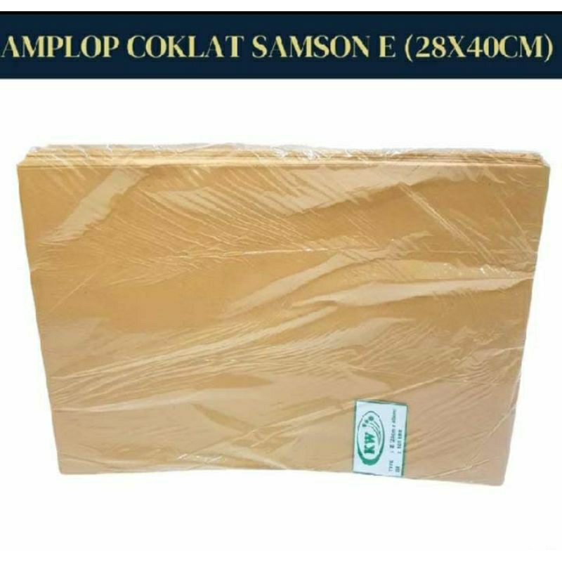 

Amplop Coklat Samson E Ukuran 28x40cm / Amplop Dokumen / Lamaran Kerja
