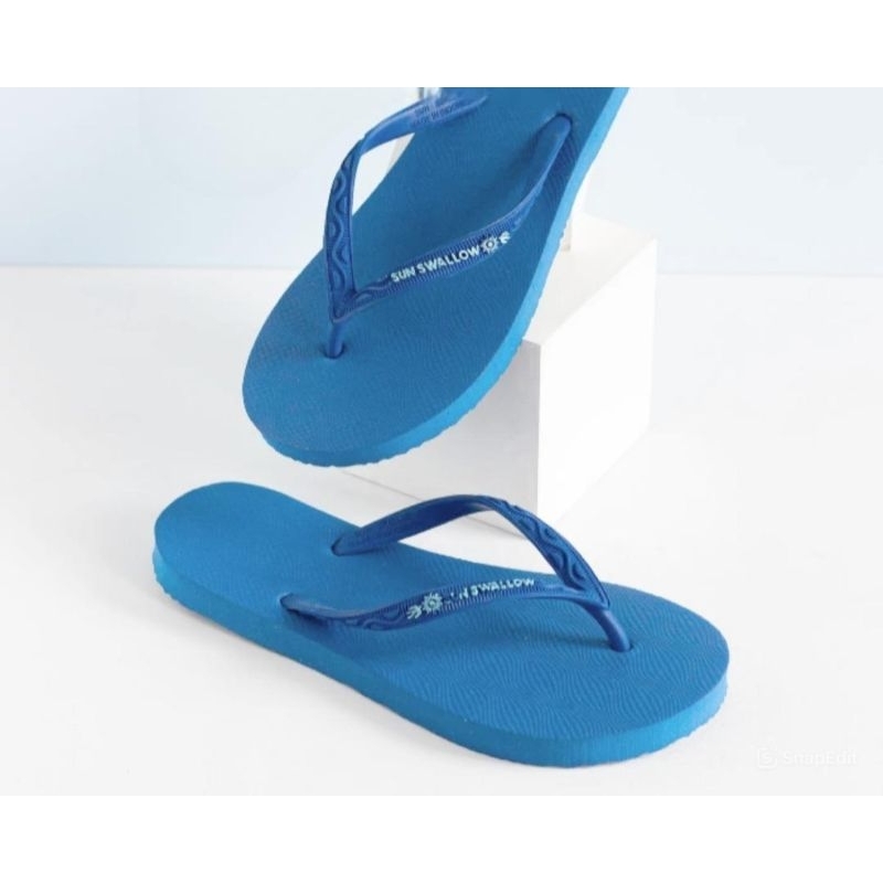 Sandal Jepit Sun Swallow Nice Biru Size 10,5